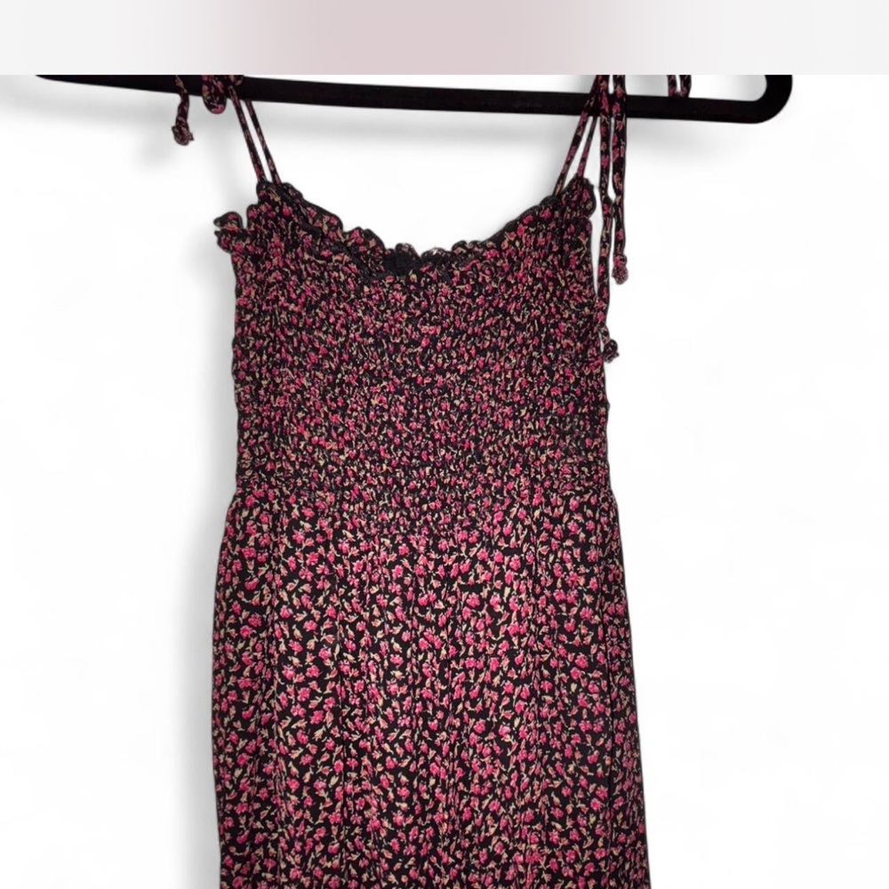 Blue Life Black and Pink Floral Dress